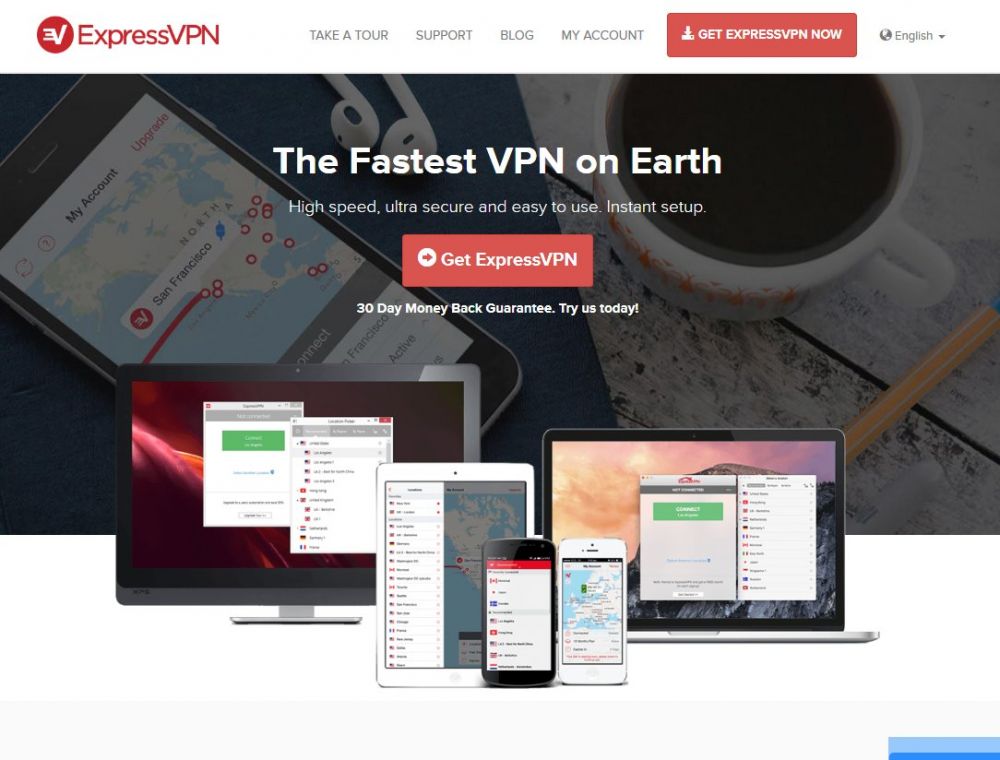 expressvpn.com Screenshot
